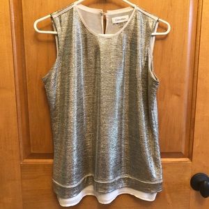 Calvin Klein Shiny Gold Tank Top